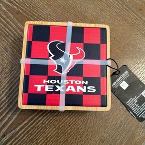 Houston Texans Red and Black Coaster Set